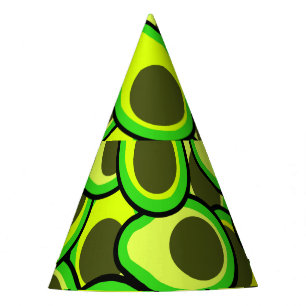 avocado-patroon feesthoedjes
