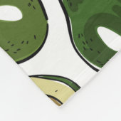 Avocado-patroon Fleece Deken (Hoek)