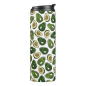 Avocado-patroon Thermosbeker (Gedraaid links)