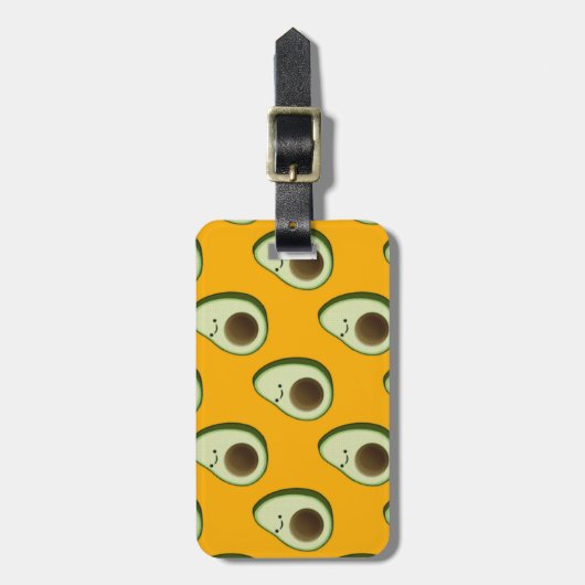 Avocado Pattern Bagagelabel (Voorkant verticaal)