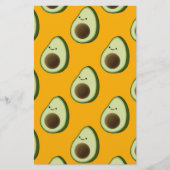 Avocado Pattern Briefpapier (Voorkant)