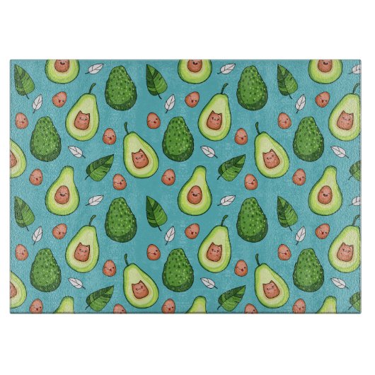 Avocado Pattern Cutting Board Snijplank (Voorkant)
