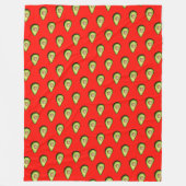 Avocado Pattern Fleece Deken (Voorkant)