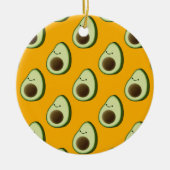 Avocado Pattern Keramisch Ornament (Voorkant)