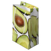 Avocado Pattern Klein Cadeauzakje (Voorkant Gekanteld)