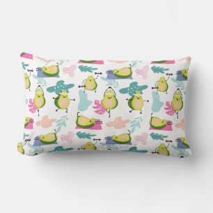 Avocado Pattern Lumbar Pillow Kussen
