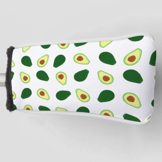 Avocado Pattern Print Golfheadcover (Voorkant)
