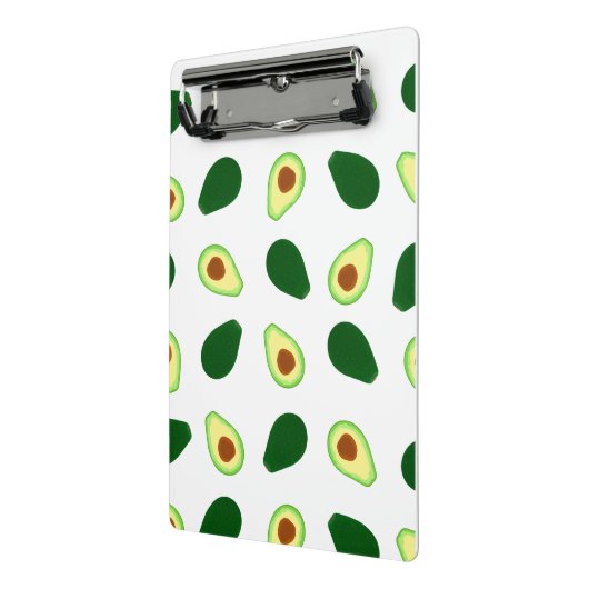 Avocado Pattern Print Mini Clipboard Klembord (Angled2)