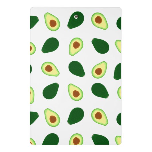 Avocado Pattern Print Mini Clipboard Mini Klembord (Achterkant)