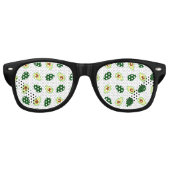 Avocado Pattern Print Party zonnebril (Voorkant)