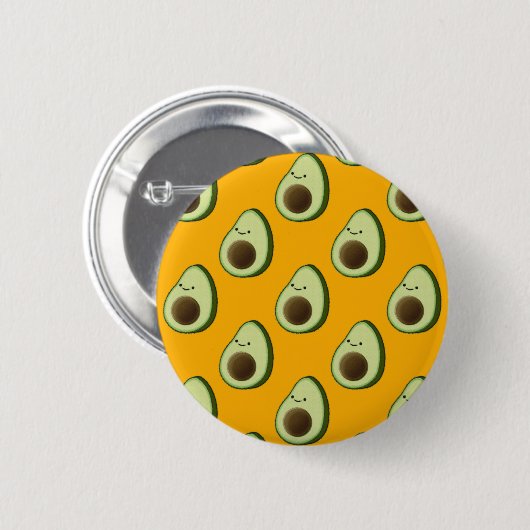 Avocado Pattern Ronde Button 5,7 Cm (Voorkant /achterkant)