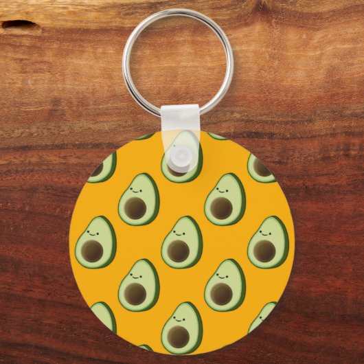 Avocado Pattern Sleutelhanger (Voorkant)