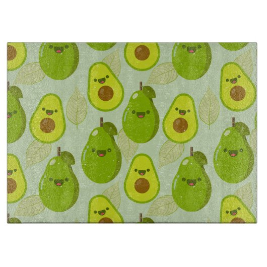 Avocado Pattern Snijplank (Voorkant)