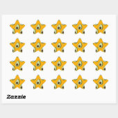 Avocado Pattern Ster Sticker (Vel)