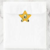 Avocado Pattern Ster Sticker (Tas)