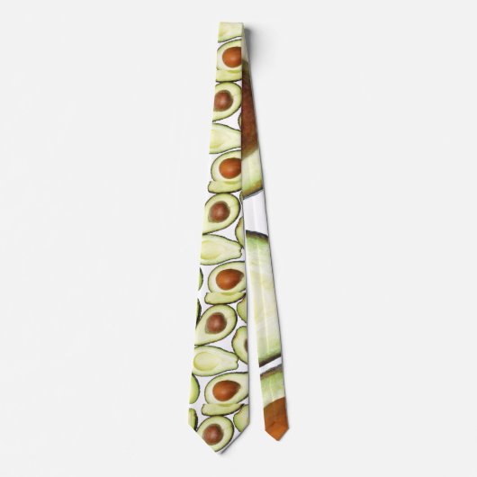 Avocado Pattern Stropdas (Voorkant)