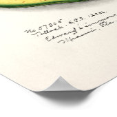 Avocado (Persa) Waterverf Poster (Hoek)