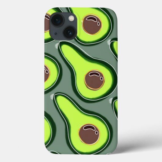 🥑 Avocado Pop Art – Fresh & Fun Pattern 🥑 Case-Mate iPhone Case (Achterkant)