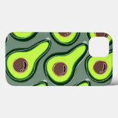 🥑 Avocado Pop Art – Fresh & Fun Pattern 🥑 Case-Mate iPhone Case (Achterkant (horizontaal))