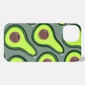 🥑 Avocado Pop Art – Fresh & Fun Pattern 🥑 iPhone Hoesje (Achterkant horizontaal)