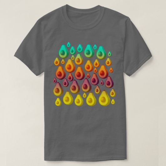 avocado popart 6 t-shirt (Design voorkant)