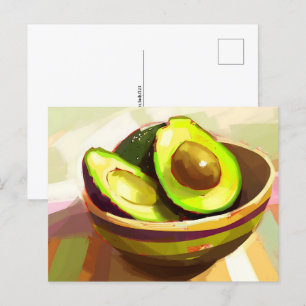 avocado, postkruising briefkaart