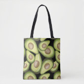 "Avocado" Print Canvas tas (Voorkant)