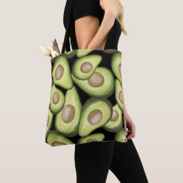 "Avocado" Print Canvas tas