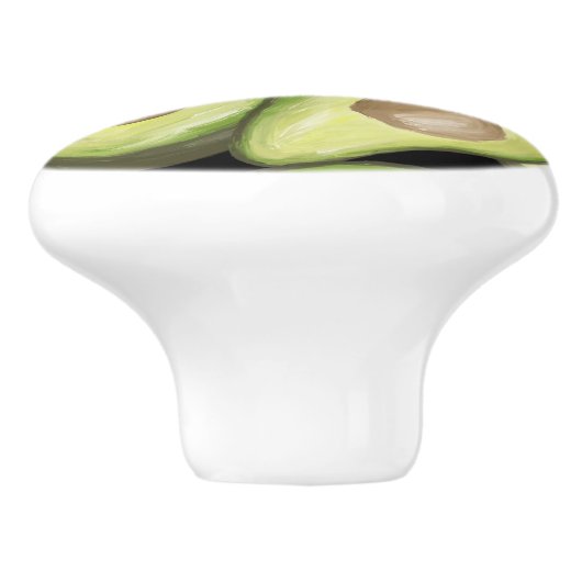 "Avocado" Print Ceramic Pull Keramische Knop (Zijkant)