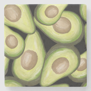 "Avocado" Print Stenen Onderzetter