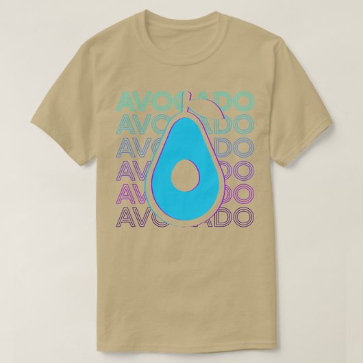 Avocado Retro Avocado Gift T-shirt (Design voorkant)