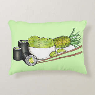 Avocado Rolls Wasabi Sushi Japans eten Accent Kussen