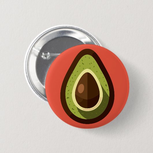 avocado ronde button 5,7 cm (Voorkant /achterkant)
