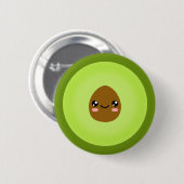 Avocado Ronde Button 5,7 Cm (Voorkant /achterkant)