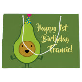 Avocado Schattige Guacamole1st Verjaardagscadeauza Groot Cadeauzakje (Voorkant)