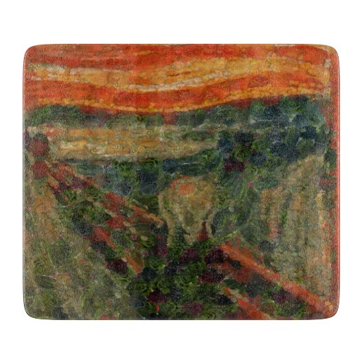 Avocado Scream Fine Art Vegan Spoof Snijplank (Voorkant)