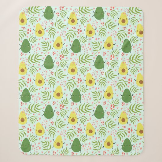 Avocado Sherpa Blanket Deken (Voorkant)