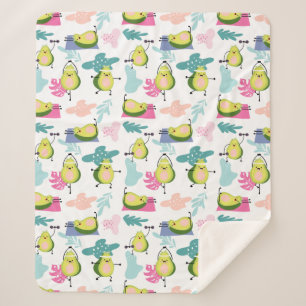 Avocado Sherpa Blanket Sherpa Deken