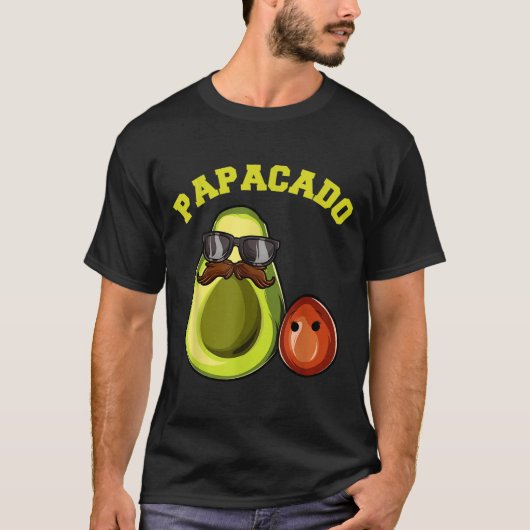 Avocado Shirt For Men, Papacado Pregnancy Announce (Voorkant)