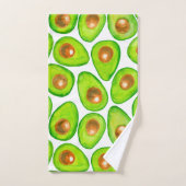 Avocado snijdt waterverf bad handdoek (Handdoek)
