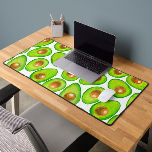 Avocado snijdt waterverf bureaumat