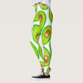 Avocado snijdt waterverf leggings (Links)
