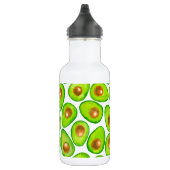 Avocado snijdt waterverf waterfles  (Rechts)