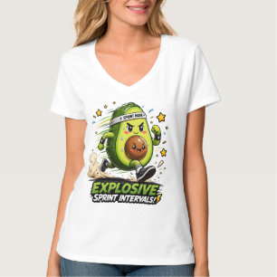 Avocado Sprint Modus Cardio Hardloper Fitness T-sh T-shirt
