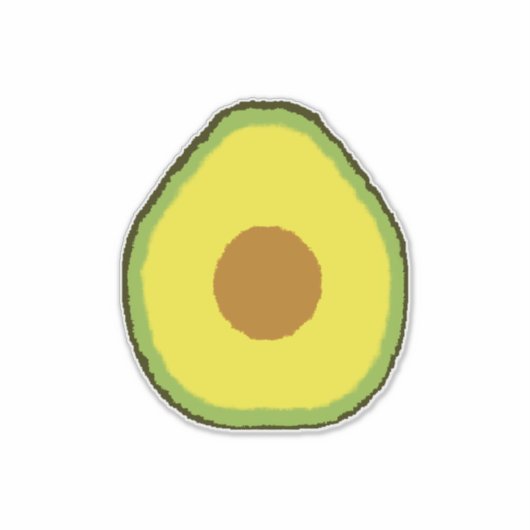 Avocado Sticker (Voorkant)