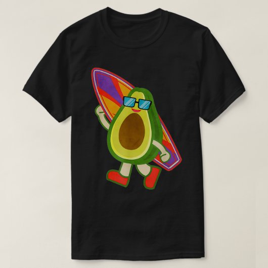 Avocado Surfing 5 T-shirt (Design voorkant)