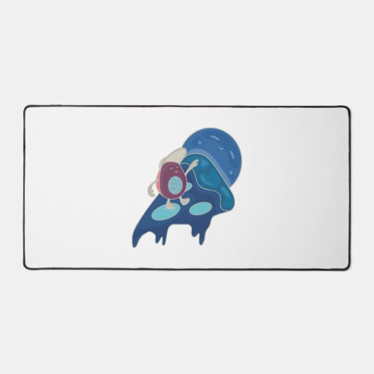 Avocado Surfing on a Slice of Pizza Night Version Bureaumat (Voorkant)