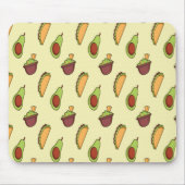 Avocado Taco Yellow Square Muismat (Voorkant)