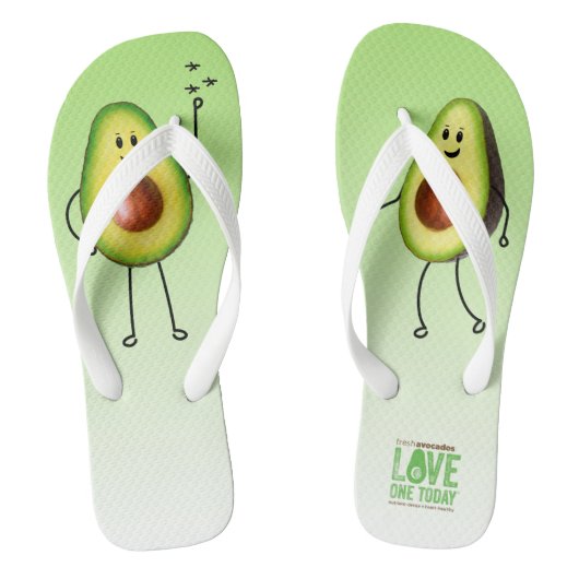 Avocado-Teenslippers Teenslippers (Voetbed)