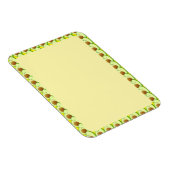 Avocado Tekening Rand Lege Aangepaste tekst Magneet (Rechterzijde)